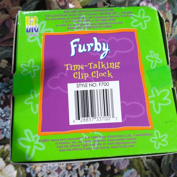 Rare Furby Time- Talking Clip Clock - Picture 6 of 9